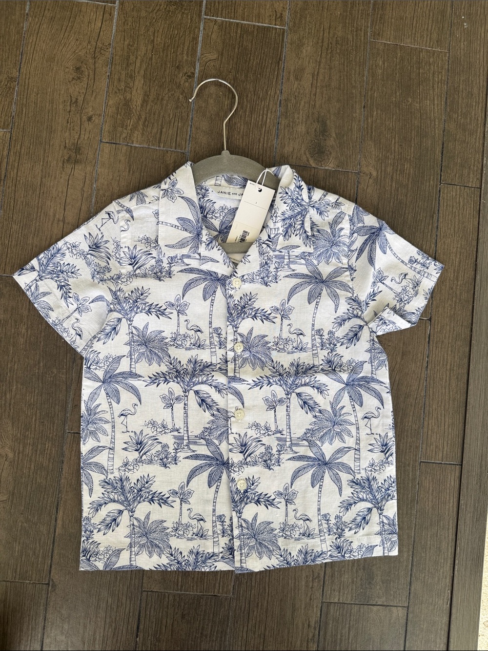 Janie and Jack palms getaway shirt size 3